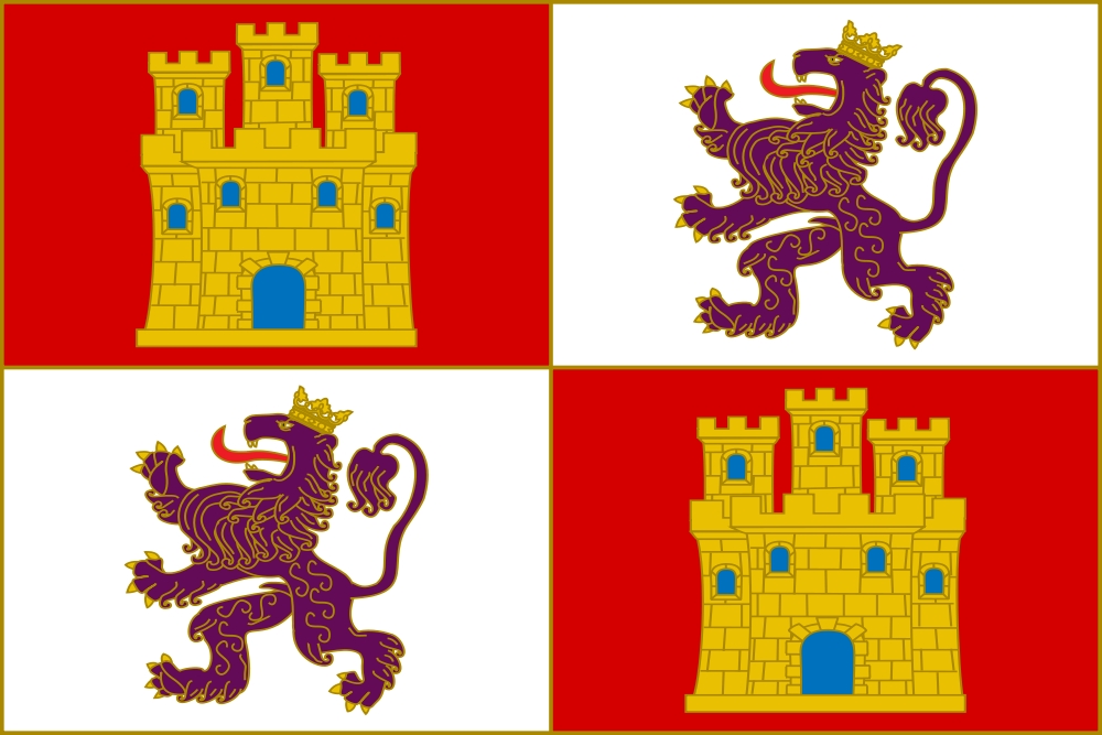 Banner of Arms Crown of Castille Habsbourg Style Flag