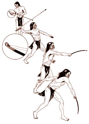 Atlatal Throwing, step by step